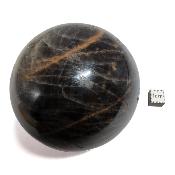 Pierre de Lune Noire Boule 04531