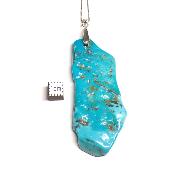 Turquoise de Chine pendentif Plaque 04916