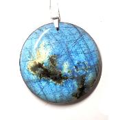 Labradorite pendentif disque 05656