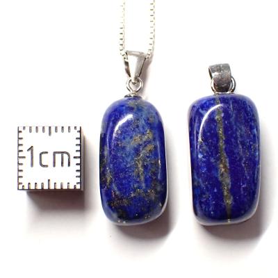 Lapis-Lazuli d'Afghanistan Pendentif Pierre Roulée