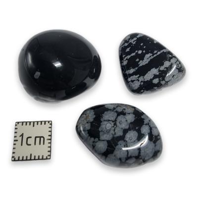 Obsidienne Flocon de Neige Pierre Roulée