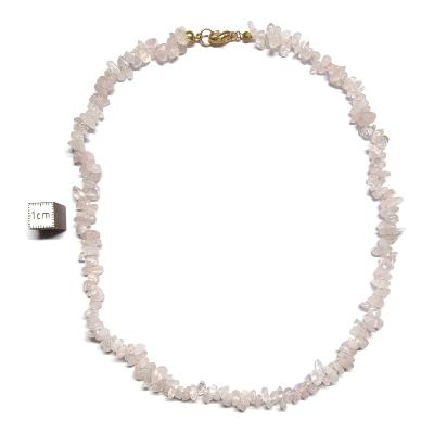 Quartz Rose Collier Baroque