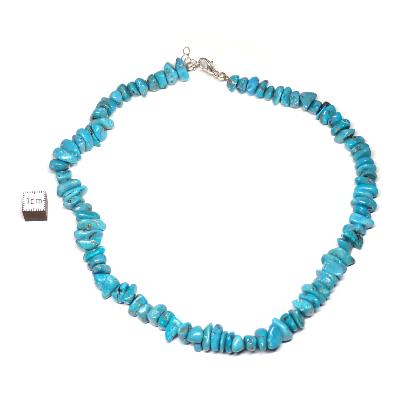 Turquoise de Chine Collier Baroque Epai