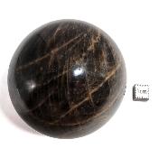 Pierre de Lune Noire Boule 04534