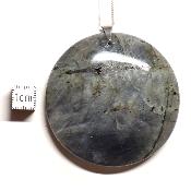 Labradorite pendentif disque 15346