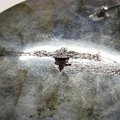 Labradorite pendentif disque 15346