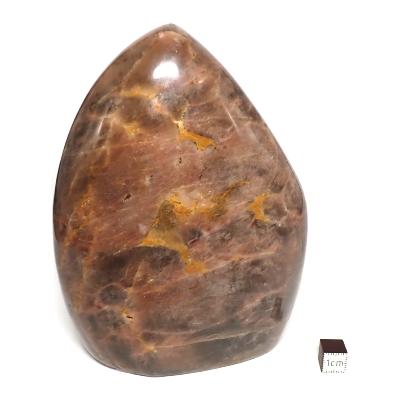 Pierre de Lune Noire Forme Libre 15575