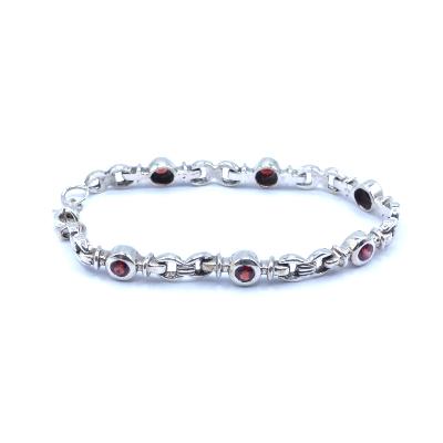 Grenat Pyrope Bracelet Argent 19148