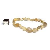 Cristal Rutile (Quartz Rutile) Bracelet Mini Roulé