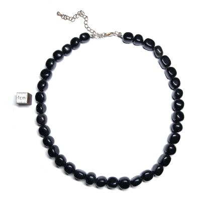 Obsidienne Noire Collier Roulé