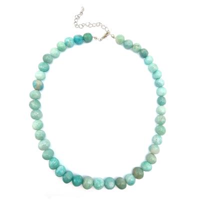 Amazonite du Brésil Collier Roulé