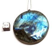 Labradorite pendentif disque 05657