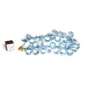 Création Pétales Aigue marine Bracelet 15298