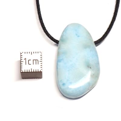 Larimar pendentif pierre percée 15617