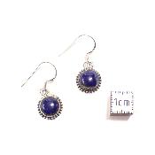 Boucles d'Oreilles Ronde Pendante BO3B