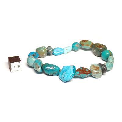 Turquoise de Chine Bracelet Roulé