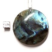 Labradorite pendentif disque 05657