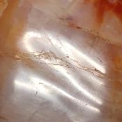 Cornaline chauffée forme libre 15649