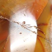 Cornaline chauffée forme libre 15651