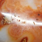 Cornaline chauffée forme libre 15656