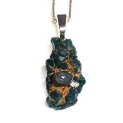 Dioptase Pendentif Pierre Brute - 05196