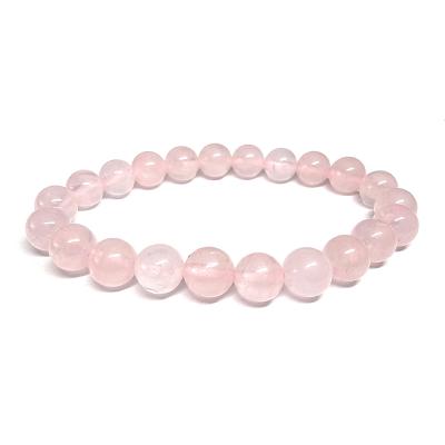 Quartz Rose Bracelet Boule