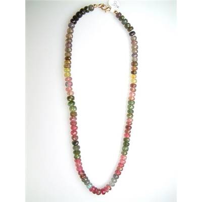 Tourmaline Multicolore - Collier facetté