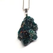 Dioptase Pendentif Pierre Brute - 05195