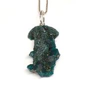 Dioptase Pendentif Pierre Brute - 05202