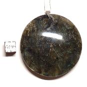 Labradorite pendentif disque 15347