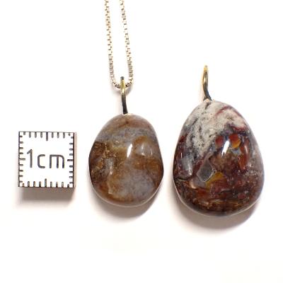 Pietersite Pendentif Pierre Roulée