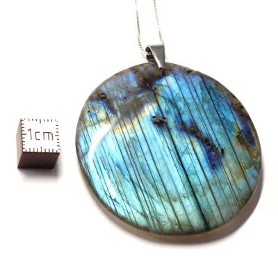 Labradorite pendentif disque 05650