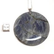 Labradorite pendentif disque 15208