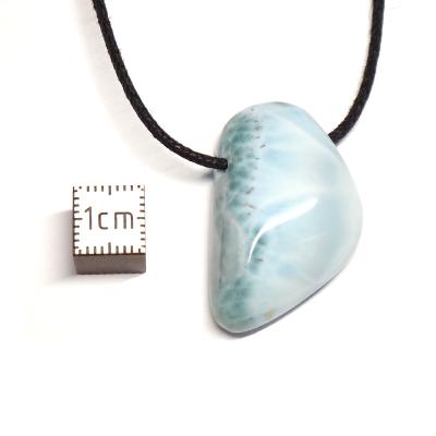 Larimar pendentif pierre percée 15616