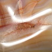 Cornaline chauffée forme libre 15647