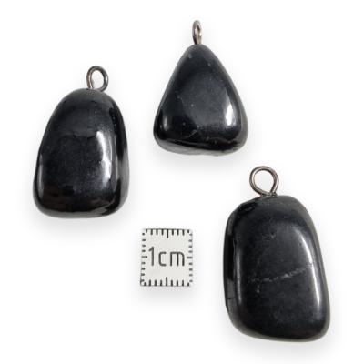 Shungite Pendentif Pierre Roulée