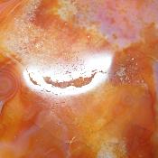 Cornaline chauffée forme libre 15658