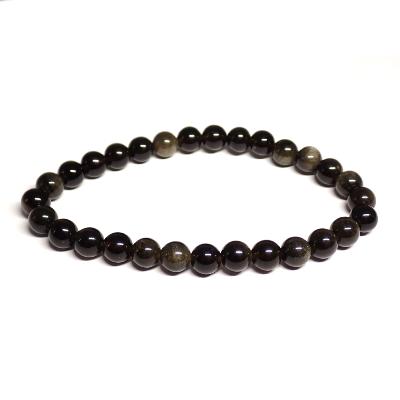 Obsidienne Dorée Bracelet Boule