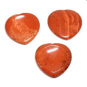 Jaspe Rouge Pierre Pouce (Worry Stones) Coeur