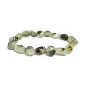 Préhnite Inclusions Epidote Bracelet Mini Roulé