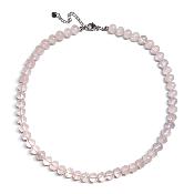 Quartz Rose Collier Boule