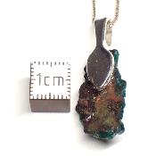 Dioptase Pendentif Pierre Brute - 05196