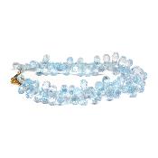 Création Pétales Aigue marine Bracelet 15299