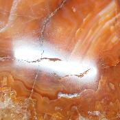 Cornaline chauffée forme libre 15646