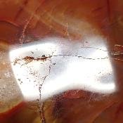 Cornaline chauffée forme libre 15651