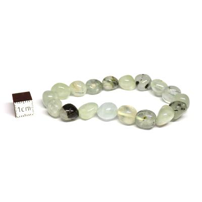 Préhnite Inclusions Epidote Bracelet roulé