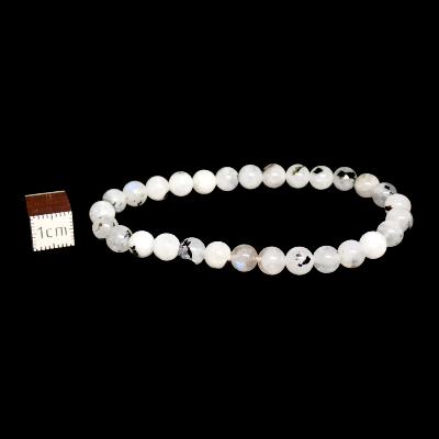 Pierre de Lune Bleutée Bracelet Boule