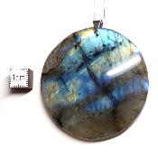 Labradorite pendentif disque 15213