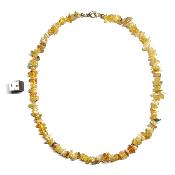 Opale Jaune Collier Baroque