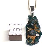 Dioptase Pendentif Pierre Brute - 05196